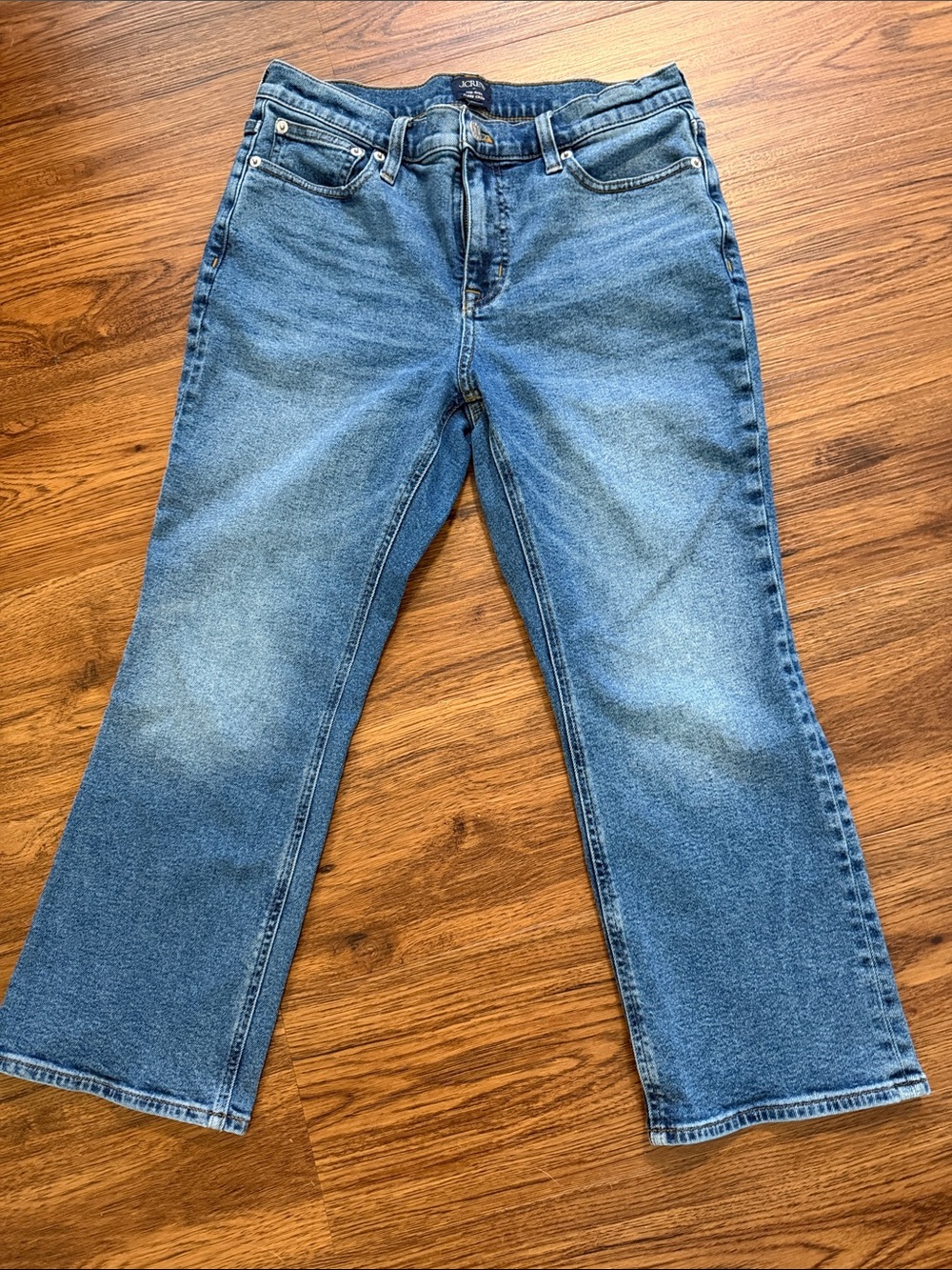 J. Crew Medium Blue Wide-Leg Denim Jeans